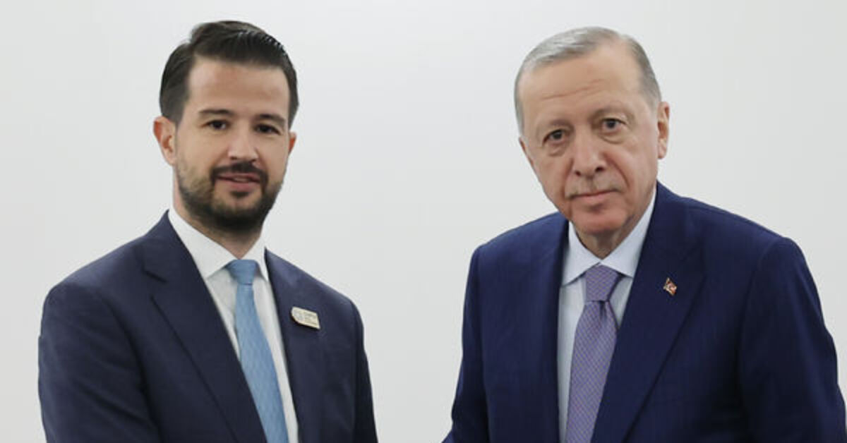 Cumhurbaşkanı Erdoğan, Karadağ Cumhurbaşkanı Milatovic ile görüştü